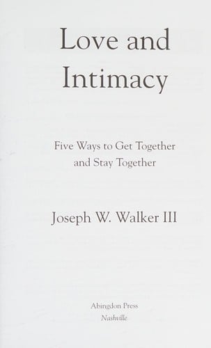 Love and intimacy