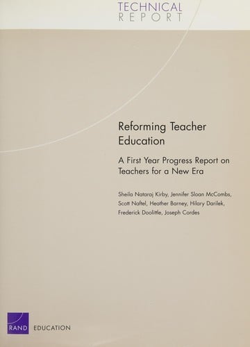 Reforming teacher education