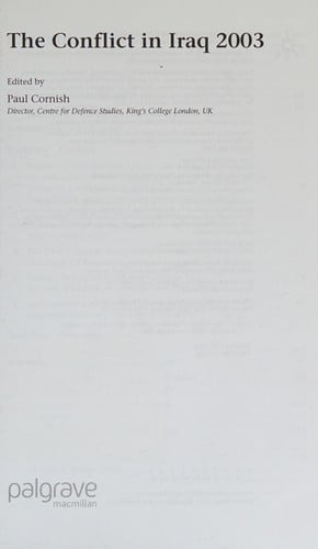 The conflict in Iraq 2003