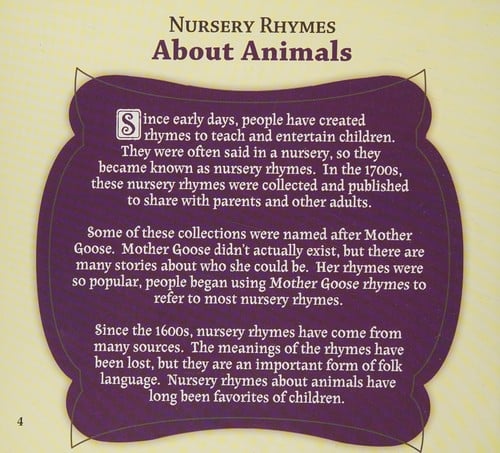 Animal tales from Mother Goose