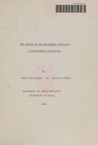 The impact of pre-retirement education