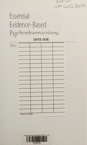 Essential evidence-based psychopharmacology