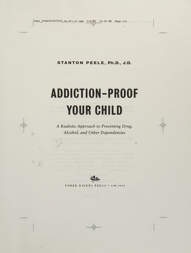 Addiction proof your child