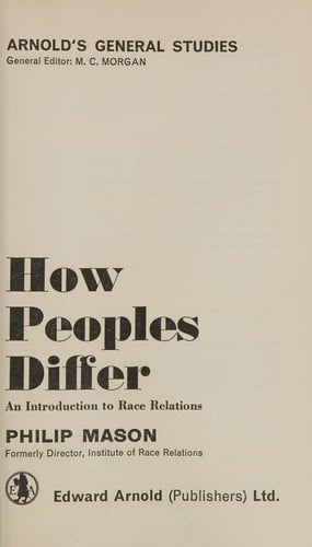 How peoples differ