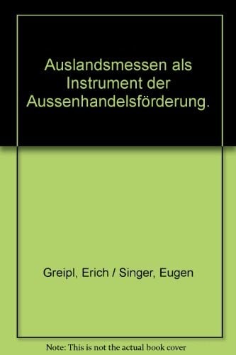 Auslandsmessen als Instrument der Aussenhandelsförderung