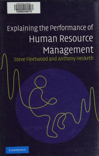 Explaining the performance of human resource management