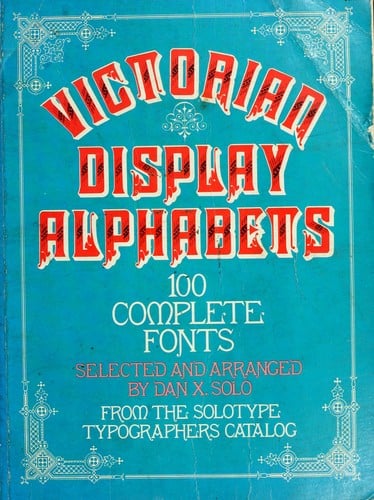Victorian display alphabets