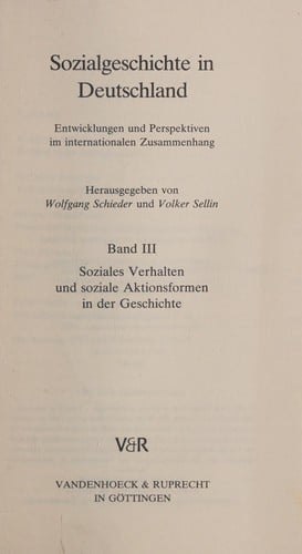 Sozialgeschichte in Deutschland