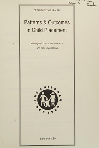 Patterns & outcomes in child placement