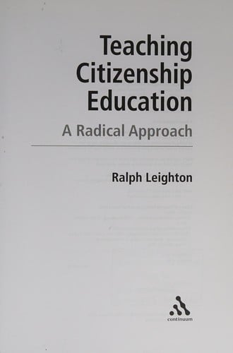 Teaching citizenship education