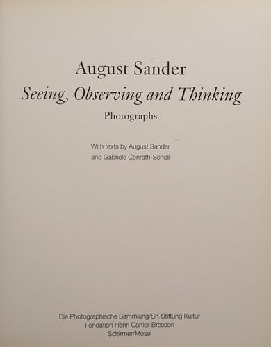 August Sander