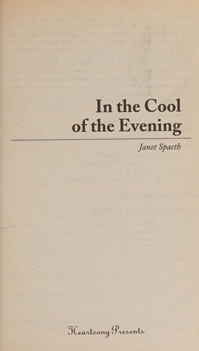 In the cool of the evening