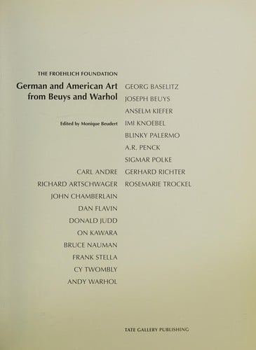 German and American art from Beuys and Warhol