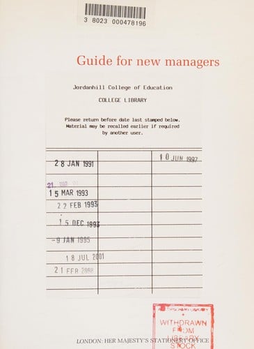 A Guide for new managers