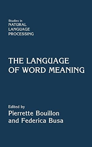 The language of word meaning