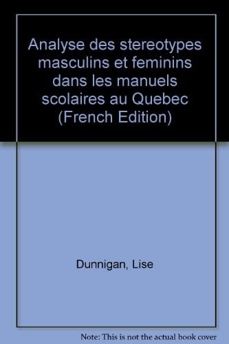 Analyse des stéréotypes masculins et féminins dans les manuels scolaires au Québec