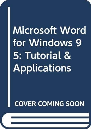 Microsoft Word 7 for Windows 95