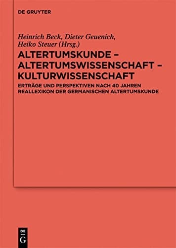 Altertumskunde--Altertumswissenschaft--Kulturwissenschaft