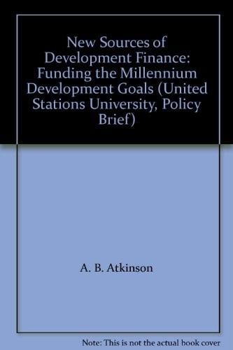 New sources of development finance