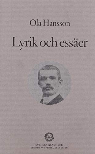 Lyrik och essäer