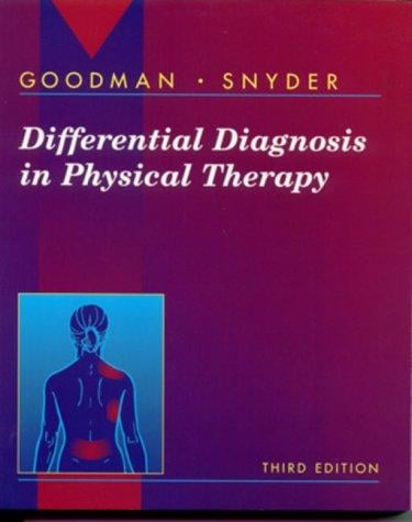 Differential diagnosis in physical therapy
