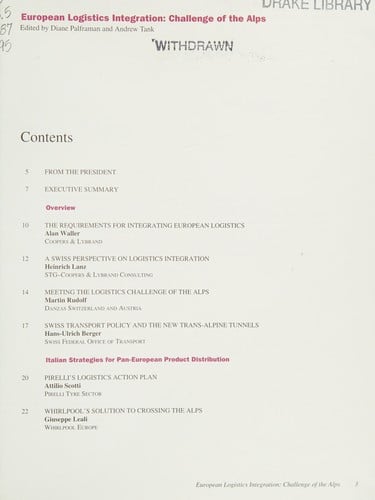 European logistics integration