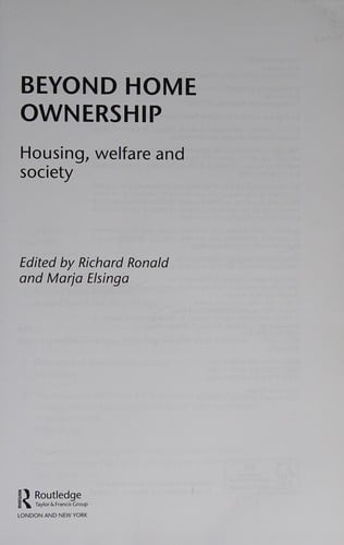 Beyond home ownership