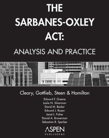 The Sarbanes-Oxley Act
