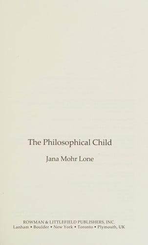 The philosophical child