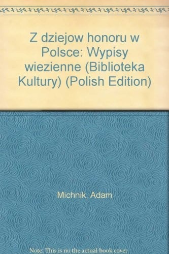 Z dziejów honoru w Polsce