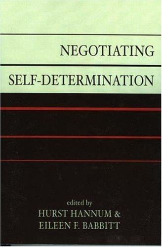 Negotiating self-determination