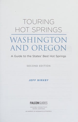 Touring hot springs Washington and Oregon