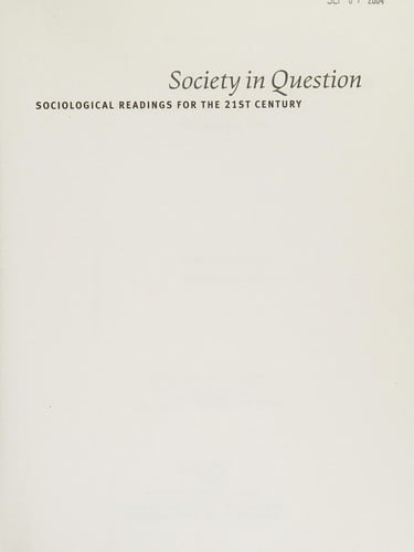 Society in question