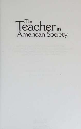 The teacher in American society