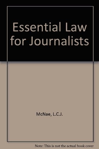 McNae's essential law for journalists