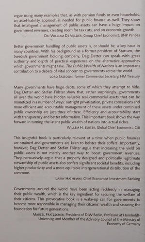 The public wealth of nations