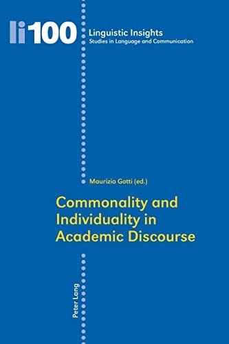 Commonality and individuality in academic discourse