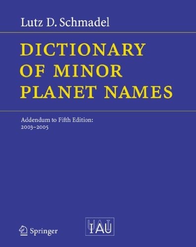 Dictionary of minor planet names