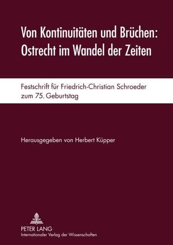 Von Kontinuitäten und Brüchen