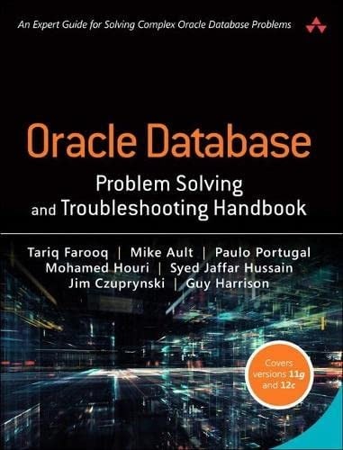 Oracle database problem solving and troubleshooting handbook