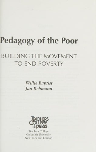 Pedagogy of the poor