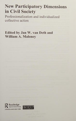 New participatory dimensions in civil society