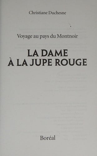 La dame à la jupe rouge