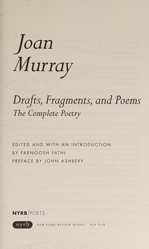 Drafts, fragments, and poems