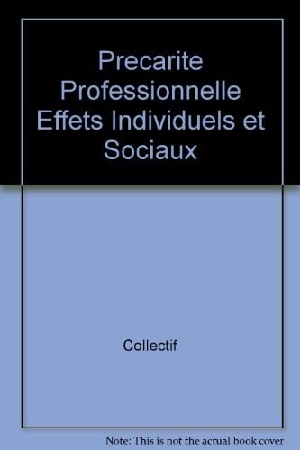 La précarité professionelle