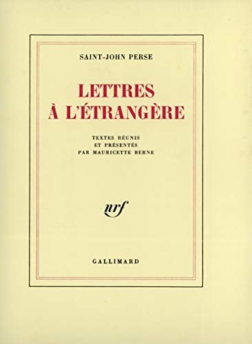 Lettres à l'étrangère