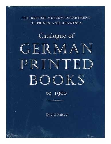 Catalogue of German printed books to 1900