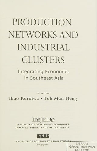 Production networks and industrial clusters