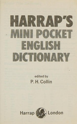 Harrap's mini pocket English dictionary