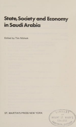 State, society, and economy in Saudi Arabia